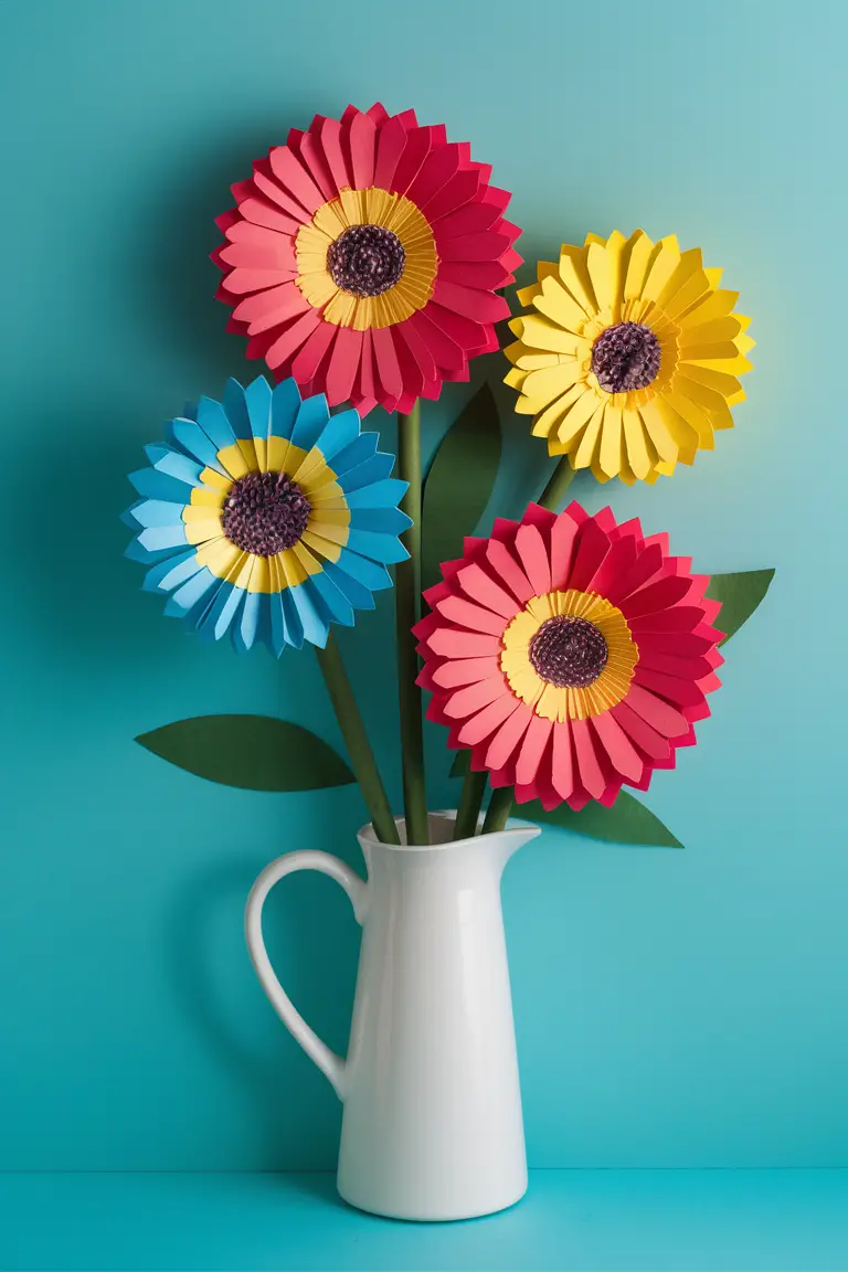 Colorful Gerbera Daisies