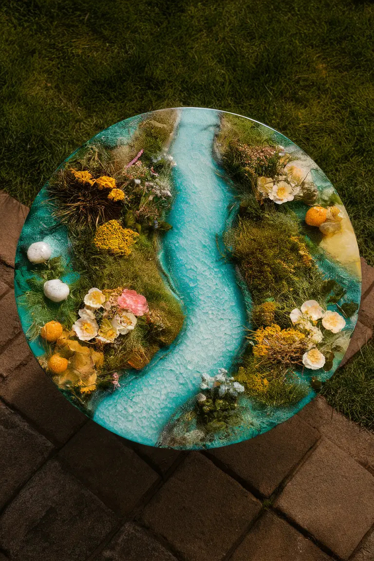 Resin River Table